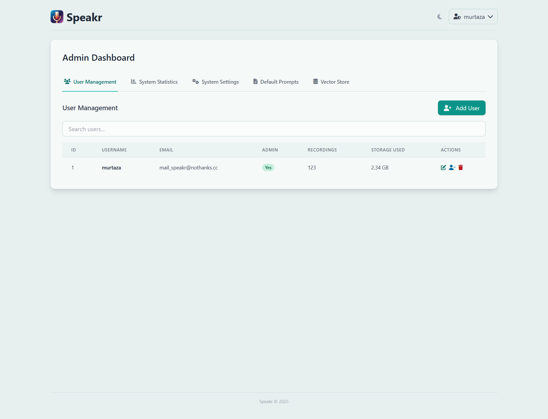 Admin Dashboard